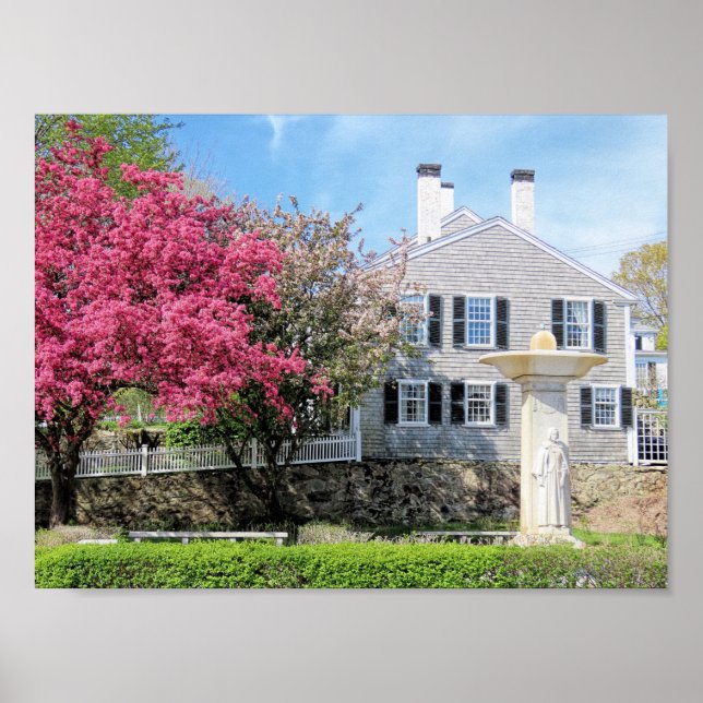 Affiche Pèlerin Mère Plymouth MA Printemps (Devant)