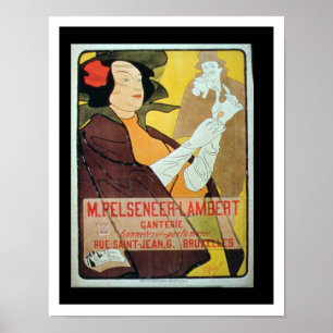 Affiche 'Pelseneer-Lambert Glove Makers, Millinery et Per