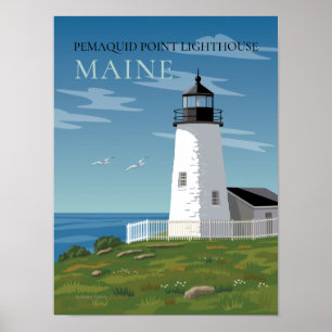 Affiche Pemaquid point Lighthouse