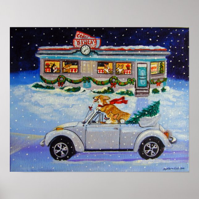 Affiche Pembroke Welsh Corgi Imprimer (Devant)