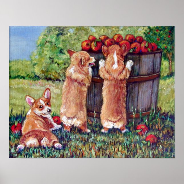 Affiche Pembroke Welsh Corgi Imprimer l'affiche (Devant)