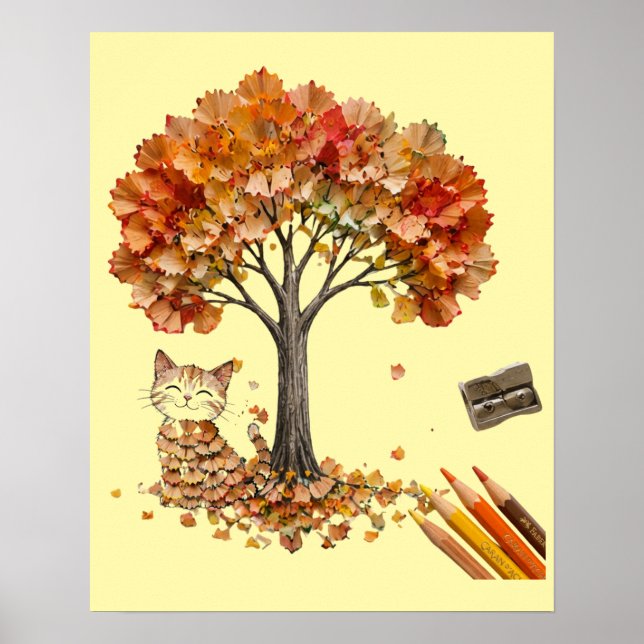 Affiche Pencil Shaving Texture Wall Art  (Devant)