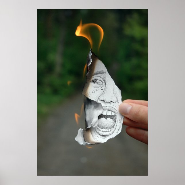 Affiche Pencil Vs Camera - Scream (Devant)