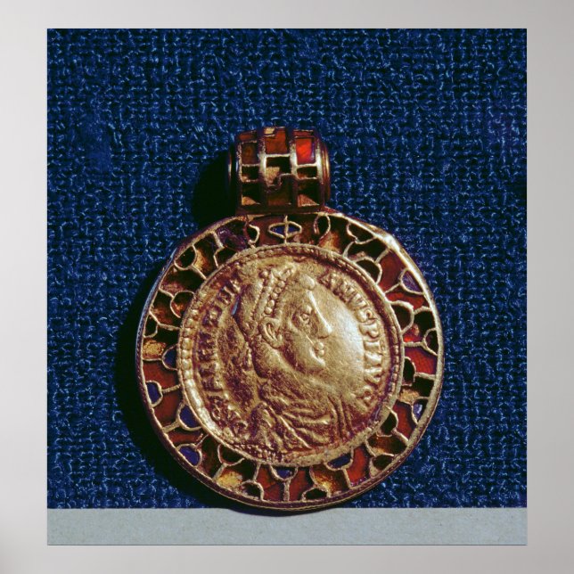 Affiche Pendentif d'or sous forme de pièce (Devant)