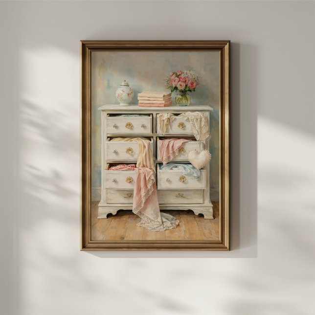 Affiche Penderie Vintage Shabby Chic (Créateur téléchargé)