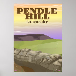 Affiche Pendle Hill Lancashire
