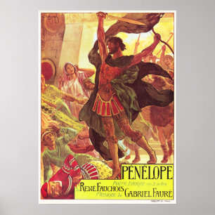 Affiche PENELOPE French Paris Opera Theater Gabriel Faure