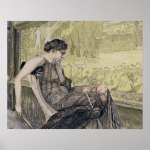 Affiche Penelope tissant un linceul pour Laertes son père-