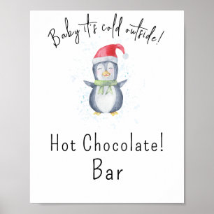 Affiche Penguin - Barre de chocolat chaud