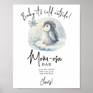 Affiche Penguin - barres mom-osa