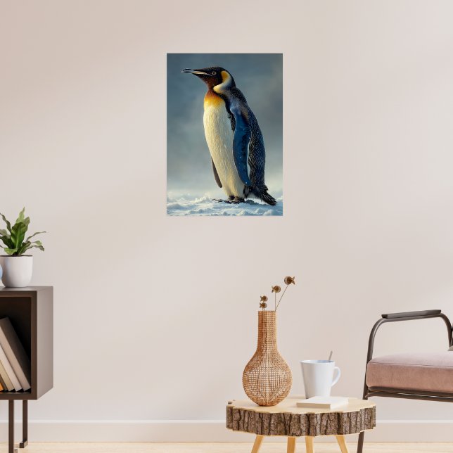 Affiche Penguin majestueux dans la neige arctique (Salon 3)