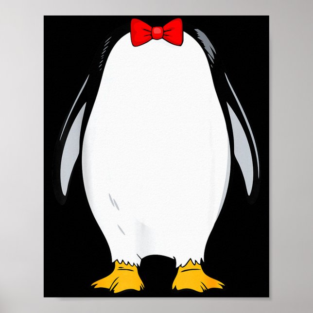 Affiche Penguin Shirt Adult Men Women Kids Penguin Costume (Devant)