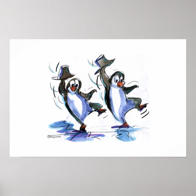 Affiche pEnGuInS dAnCiNg (Devant)