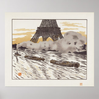 Affiche Péniches