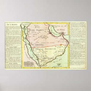 Affiche Péninsule Arabe, Arabie Saoudite