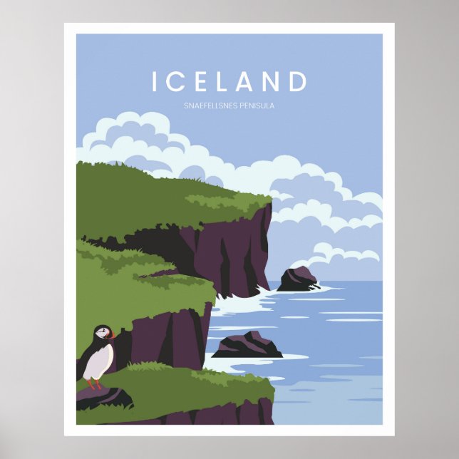 Affiche Péninsule de Snaefellsnes Islande (Devant)