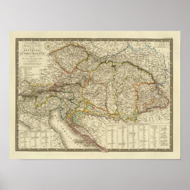 Affiche Péninsule des Balkans centraux Autriche Hongrie (Devant)