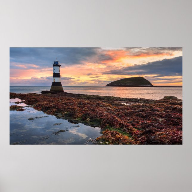 Affiche Penmon Lighthouse Sunrise | Puffin Island (Devant)