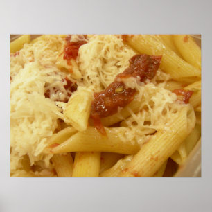Affiche Penne pâtes, tomates & fromage
