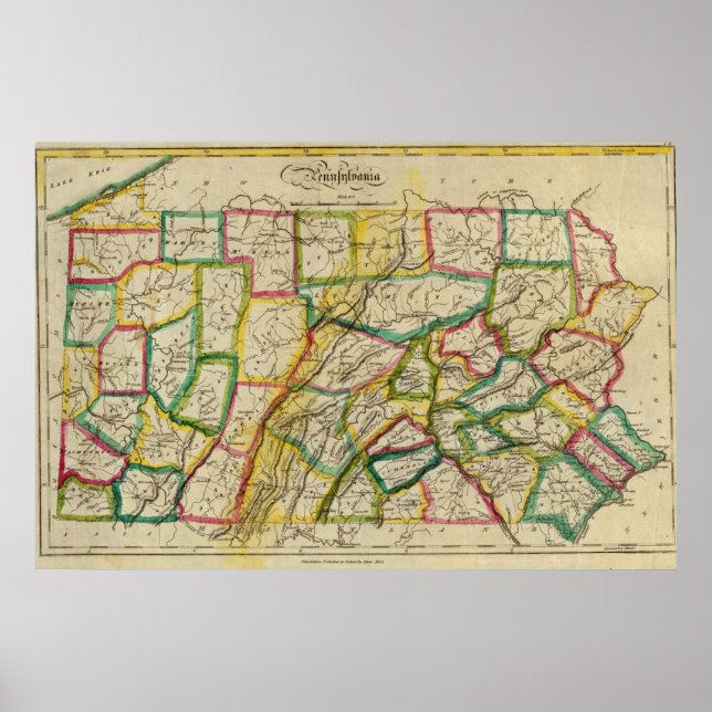 Affiche Pennsylvania 1818 Edition (Devant)