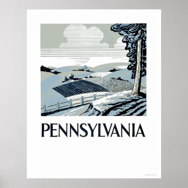 Affiche Pennsylvania Farm 1938 WPA (Devant)