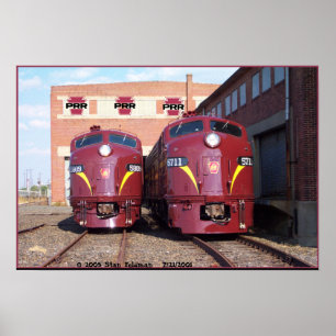 Affiche Pennsylvania Railroad E-8a, s (JTFS) 5809 et 5711