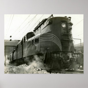 Affiche Pennsylvania Railroad Locomotive GG-1 #4800
