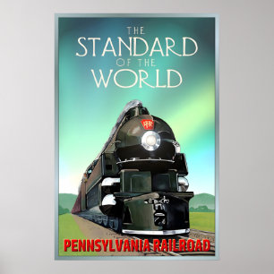 Affiche Pennsylvania Railroad Standard du Monde