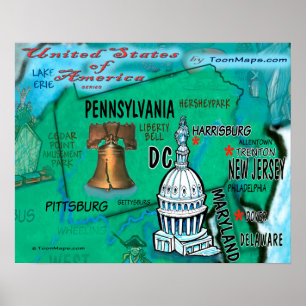 Affiche Pennsylvanie USA