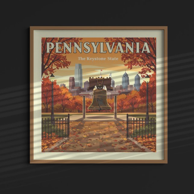 Affiche Pennsylvanie vintage (Créateur téléchargé)