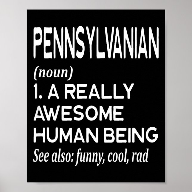 Affiche Pennsylvanien Pennsylvanie Pa Philly Philadelphie  (Devant)