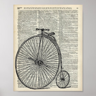 Affiche Penny Farthing vélo