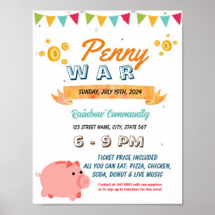 Affiche Penny War Flyer Modèle modifiable