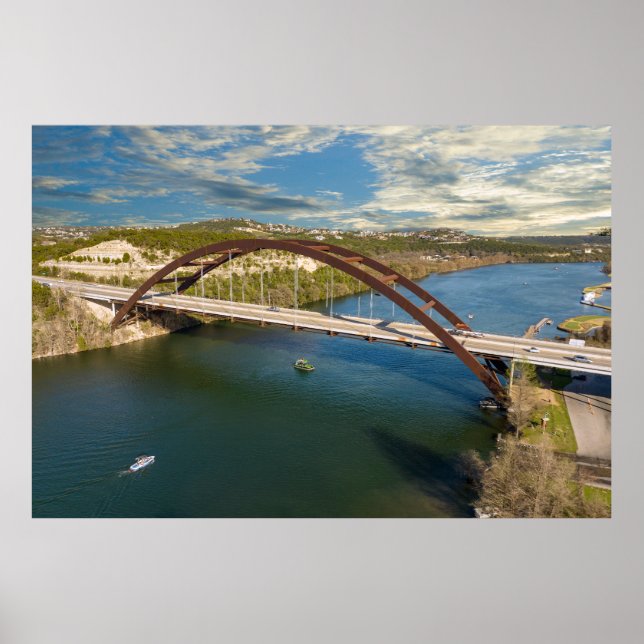 Affiche Pennybacker Bridge Austin, Texas (Devant)