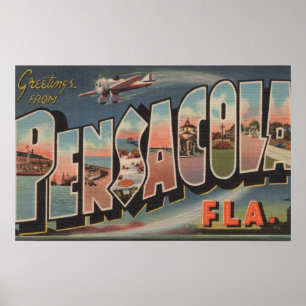 Affiche Pensacola, la Floride (avions)