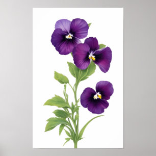 Affiche Pensée Violette