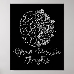 Affiche Pensées Positives Cadeaux Problèmes de Santé Menta
