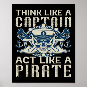 Affiche Penser Comme Un Capitaine Agir Comme Un Capitaine