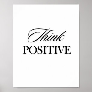 Affiche Penser positif