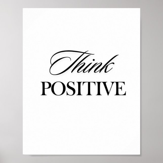 Affiche Penser positif (Devant)