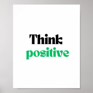 Affiche Penser positif