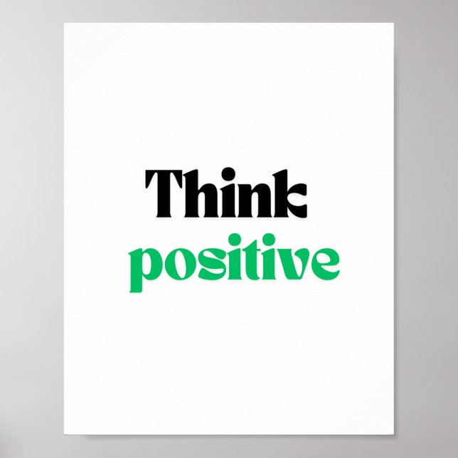 Affiche Penser positif (Devant)