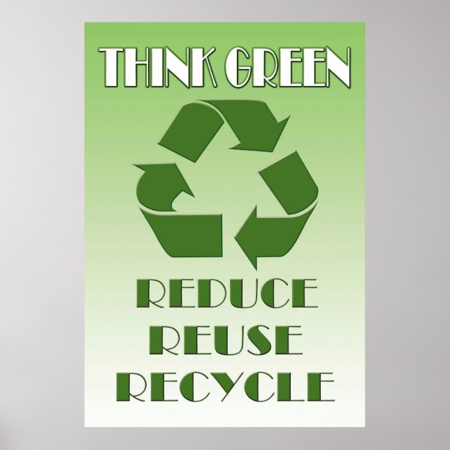 Affiche Penser vert (Devant)