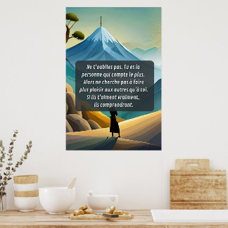 Affiche Penses à toi et ne t'oublie pas