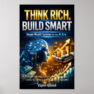 Affiche Pensez riche, construisez intelligent – Mentalité