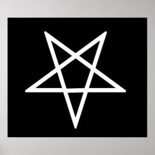Affiche Pentagone étoilé inversé