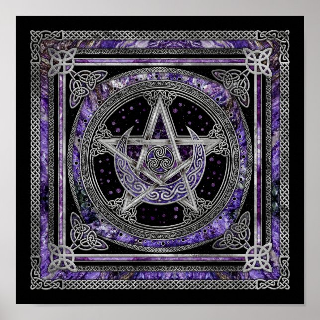 Affiche Pentagram Triskelion Amethyst Moon (Devant)