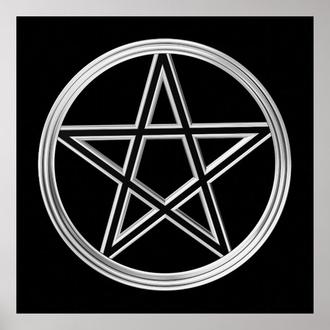 Affiche Pentagramme argenté (Devant)