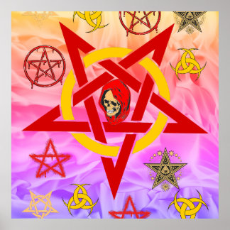 Affiche Pentagramme Pentagramme Pentagramme occulte