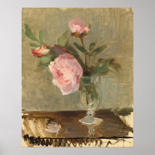 Affiche Peonies - Berthe Morisot Art (Devant)